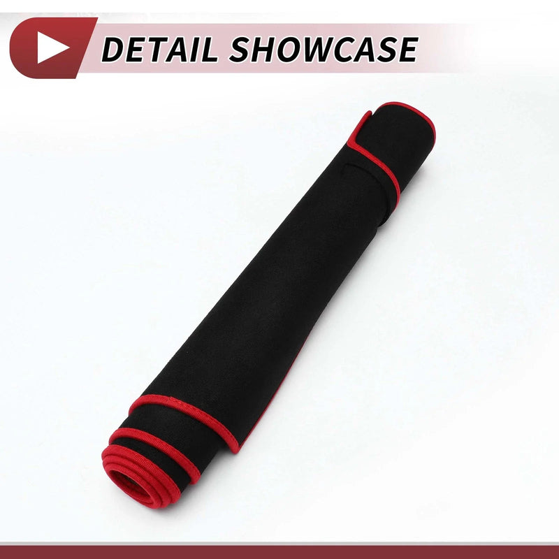 Mazda 2 Demio (2007-2014) Sun Protector Black Red Dashboard Cover Mat