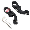 Harley Matte Black 1-1/4" Highway Short Angled Foot Peg Mounts