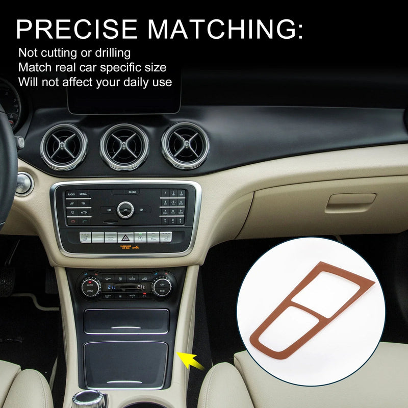 Mercedes-Benz GLA GLB EQA EQB 2020-2024 Brown Center Console Panel Sticker