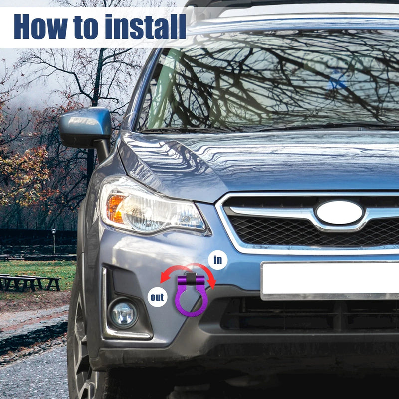 Subaru BR-Z Purple Front Bumper Towing Hook (2013-2021)