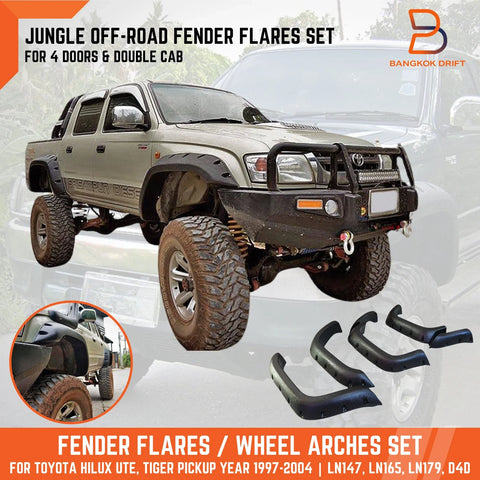 Toyota Hilux Ute MK4 / 5 1997-2005 Jungle Fender Flares (97-05)