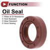 Make Model Oil Seal 18x30x8mm 2 Pcs Seal Ring Rotary Shaft Seal FKM Rubber