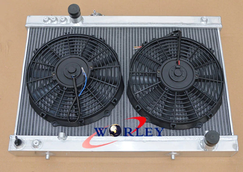 Toyota Supra Mark 3 MA70 MA71 3.0L Aluminum Radiator + Fans (86-93)