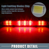 Ford F150 Chrome Tone Housing Red Lens High Mount Stop Light (1997-2003)