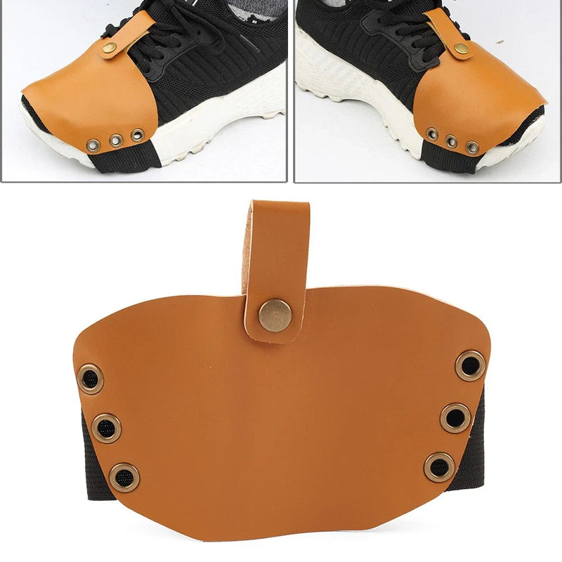 Motorcycle Gear Pedal Protector - Tan Leather Shifter Cover