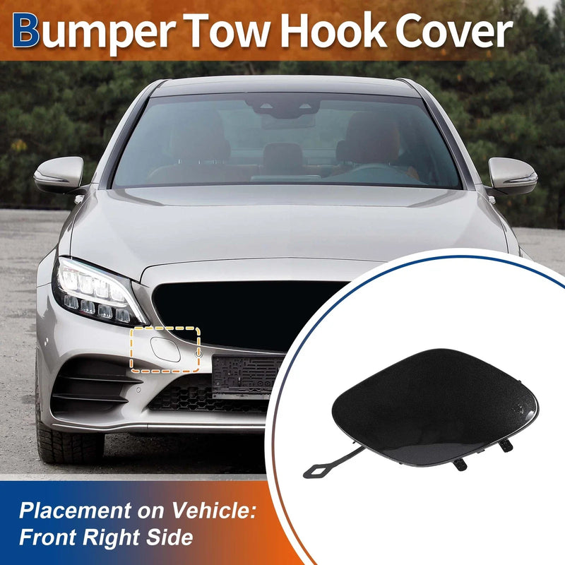 Mercedes-Benz Front Car Bumper (2019-2023) - Tenorite Grey Tow Hook Cover
