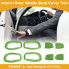 Jeep Renegade (2015-2023) 4 x Green ABS Interior Door Handle Bowl Cover Trim