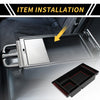 Chevy Silverado GMC Black Red Full Console Bucket Seats Organizer Tray