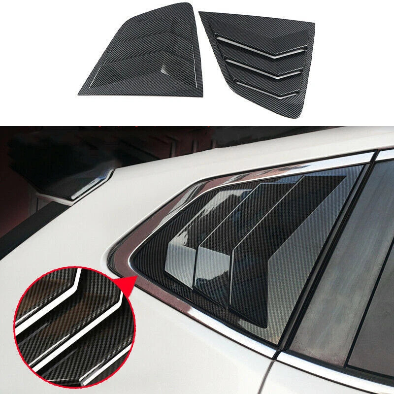 Nissan Rogue 2 x Carbon Fiber Side Vent Window Scoop Louver Cover (2014–2021)