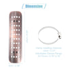 Motorcycle 1 Set / Exhaust Pipe Heat Shield with 20mm-70mm Clamps Copper Tone