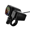 Motorcycle Volt Meter Phone Charge Mount Temperature Gauge