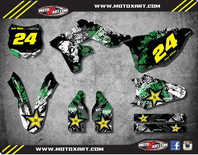 KXF 250 2013-2016 - GRAFFITI Style Custom Decals Full Graphics Kit