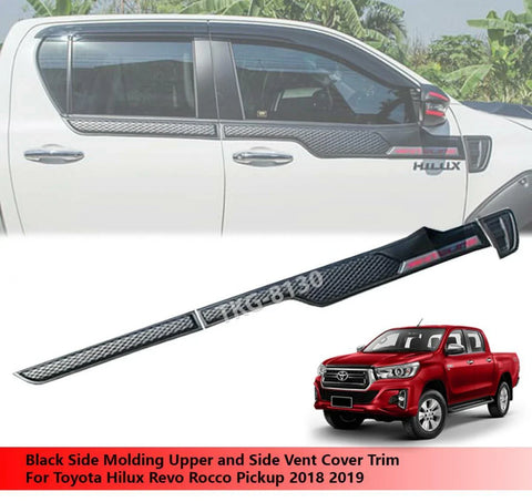 Toyota Hilux 1kd1KD / Kun Side Molding & Vent Covers (2018-2019)