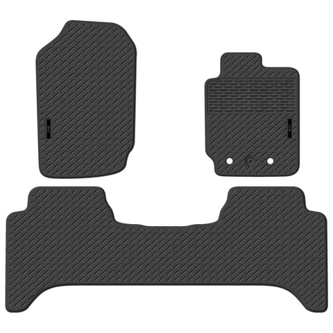 Ford Ranger PX Dual Cab Full Set Front Rear Moulded Rubber Floor Mats