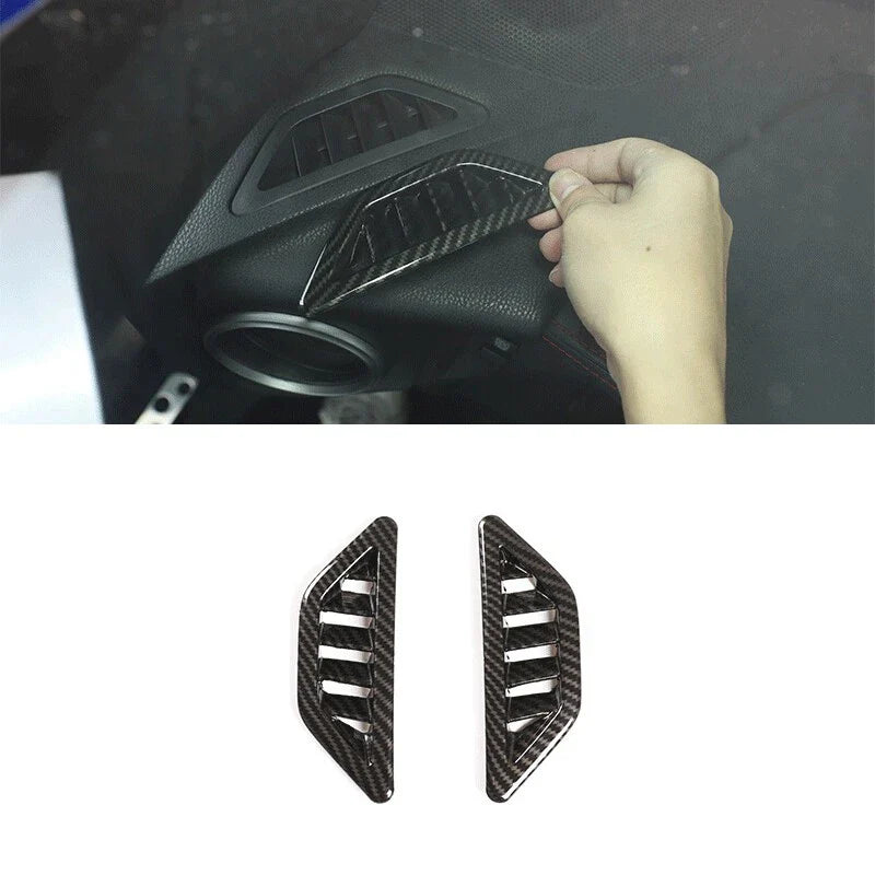 Toyota GT86 Scion FR-S Subaru BRZ 6 x Carbon Fiber Interior Trim Cover Set