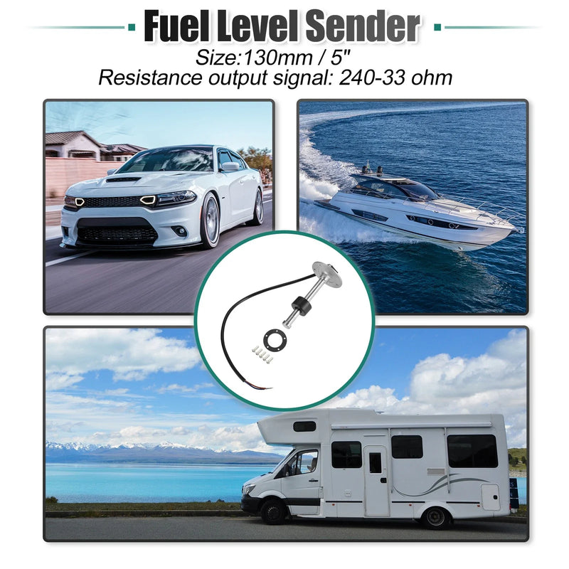 Boat Fuel Sending Unit / 5" 130mm / Marine Gas Water Level Gauge Sensor