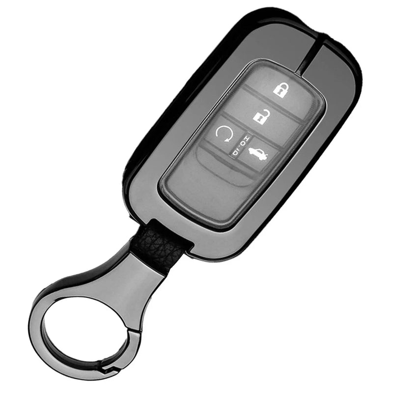 Honda Accord Civic Pilot Zinc Alloy TPU Car Key Case Cover (2016-2023)