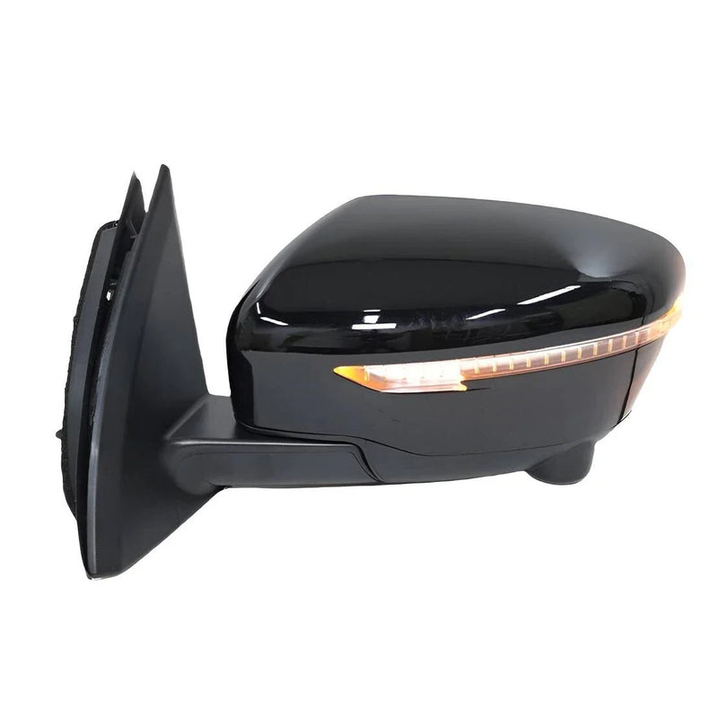 Nissan Qashqai Electric Door Wing Mirror Black Pair (2014-2018)