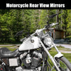 Harley Davidson Black Pair 8mm 10mm Left Right Rear View Mirror