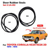 Door Rubber Seal Weatherstrip LH+RH Fits Toyota Corolla KE20 KE26 2D SED 70-74
