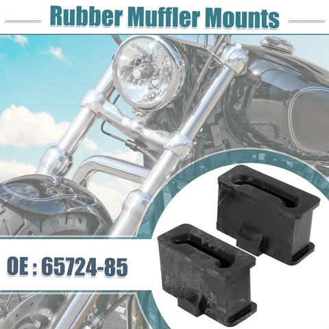 Harley-Davidson FL Trike 2 x Rubber Muffler Mounts (1985–1985)