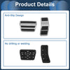 Ford Fiesta (2007-2012) Silver Tone Foot Accelerator Pedal Covers