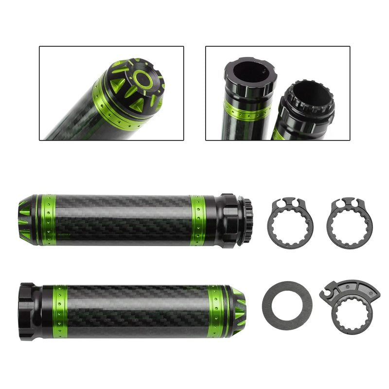 Honda Cub 7/8" Carbon Motorcycle Handlebar Grips (2000-2023)