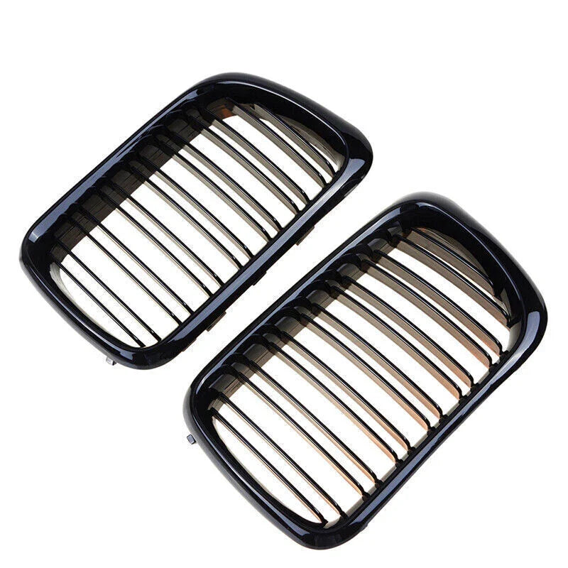 BMW 3 Series E36 M3 Gloss Black Front Kidney Grille Cover (1997-1999)