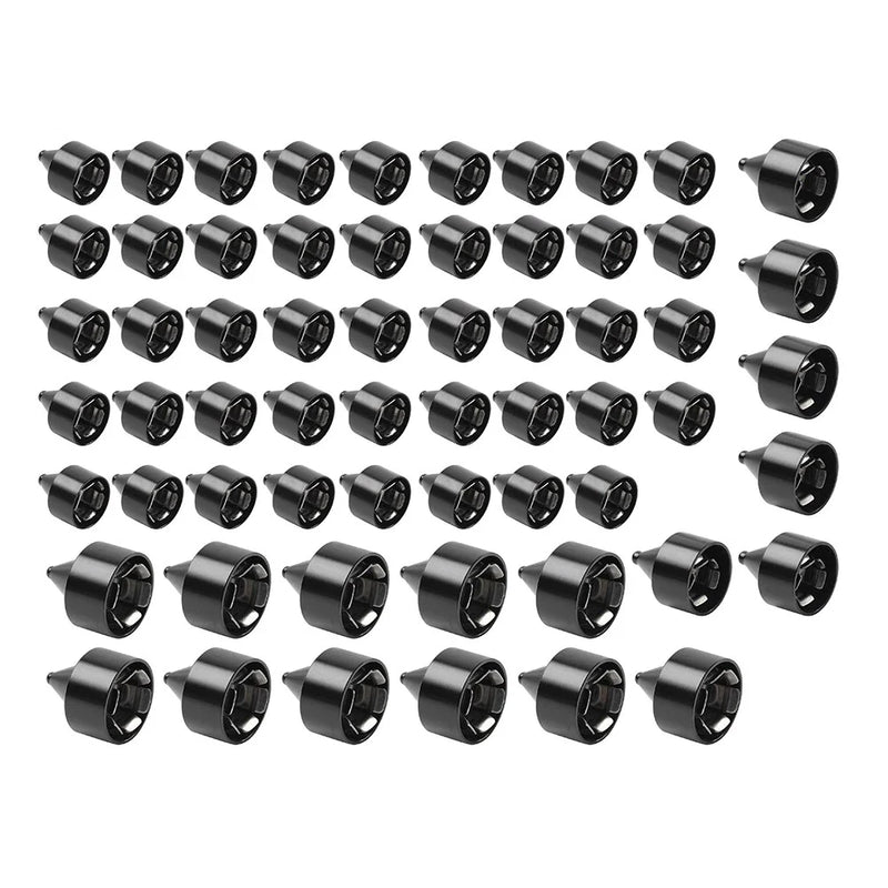 Harley Twin Cam FLH 61X Engine Topper Bolt Caps Cover Black (1999-2006)