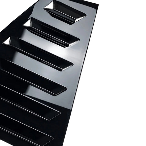 VW Golf 7 (2013-2019) Gloss Black 2 x Rear Window Louver Covers