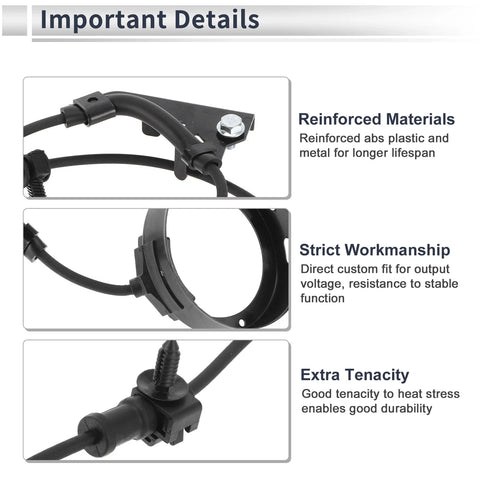 Chevrolet Colorado ABS Wheel Speed Sensor Front Left (2004-2009)