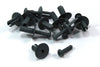 10x Clip Tornillo Panel Interior Parachoques Plástico Gris M8 8x19mm
