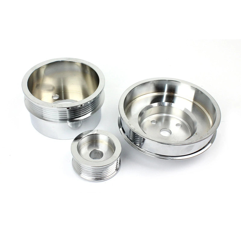 Ford 5.0L Steel Serpentine 20% Underdrive Pulley Set (1979-1993)