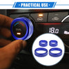 Ford Maverick (2022-2023) Durable Blue 4 x AC Climate Control Knob Rings