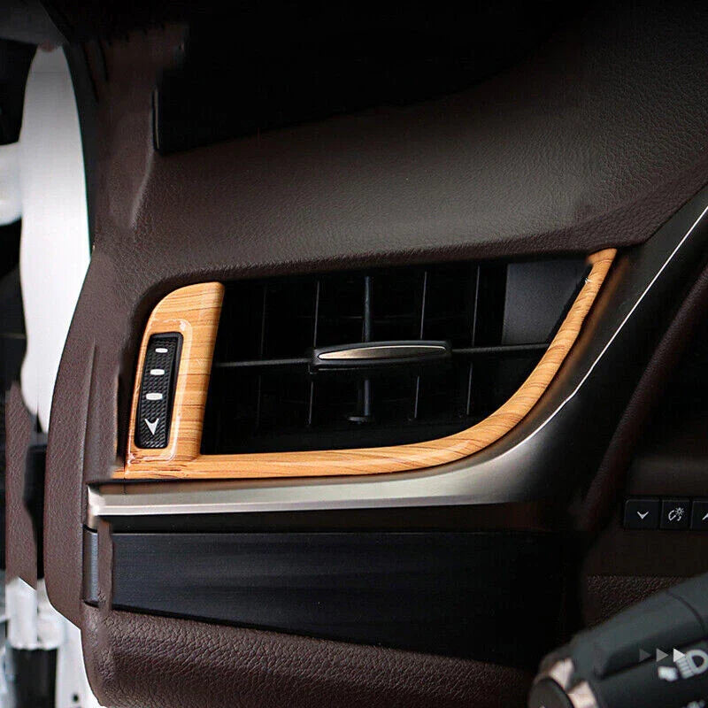 Lexus ES350 / 300h / 250 2 x Wood grain ABS Side Air Vent Outlet Cover Trim (2019–2022)