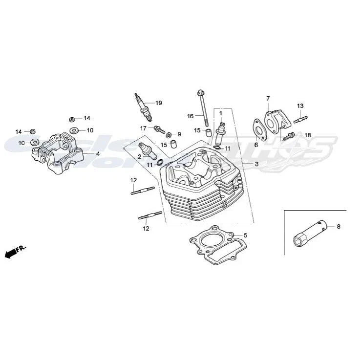 Honda XR100R Cylinder Head (2001-03)