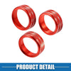 Jeep Wrangler JL JLU 2018-2022 Red 3 x Set Car Air Conditioner Knobs