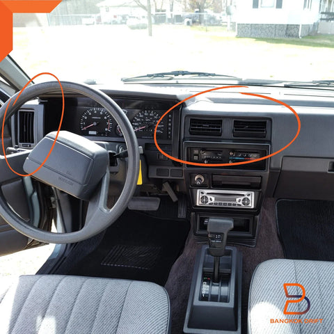 Nissan Navara D21 3 x Brown Air Heater Vent Frame Trim (1986-1997)