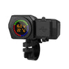 Motorcycle Volt Meter Phone Charge Mount Temperature Gauge