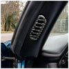 Chevy Corvette Carbon Fiber Door Pillar Air Vent Cover Trim (98-04)