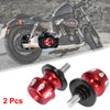 Honda & Suzuki 2 x M8x1.25 Red Motorcycle Swing Arm Spools