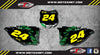 Kawasaki KXF 250 Custom Number Plate Kit Decals (2013-2016)