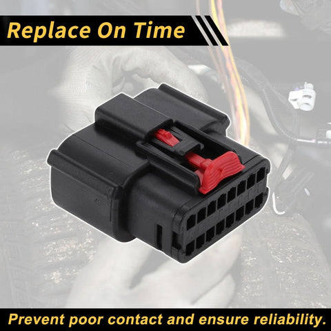 Ford Female Adapter 1Pc 16 Pins Headlight Connector Plug