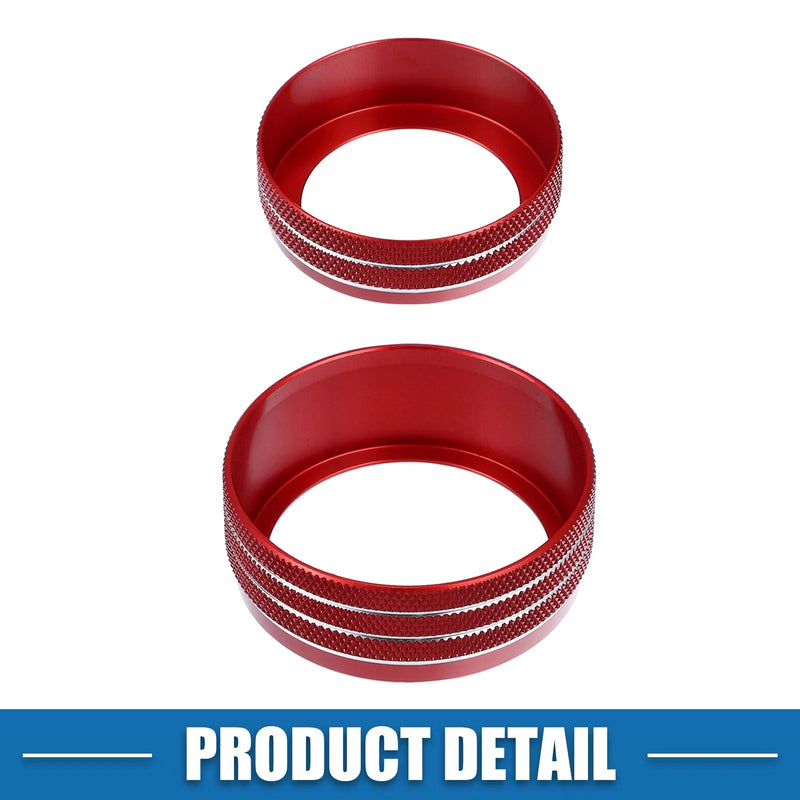 Dodge Durango (2014-2020) - Set of 3 Car AC Radio Switch Knob Cover Decals