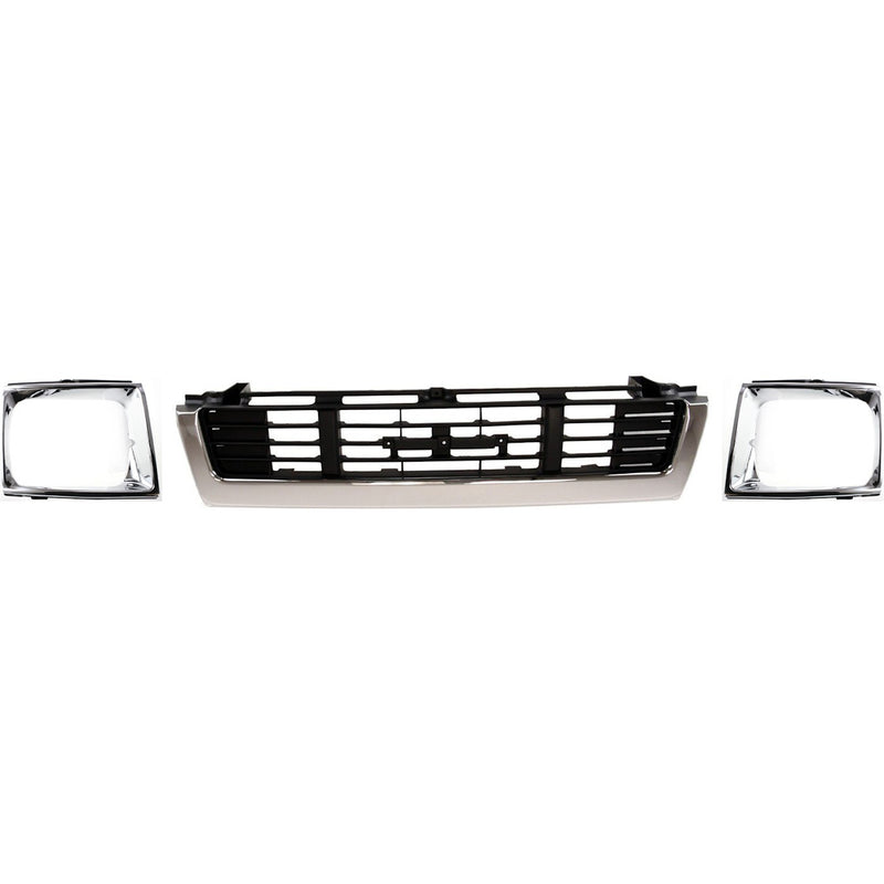 Grille and Headlight Door Kit For 1989-91 Toyota Pickup