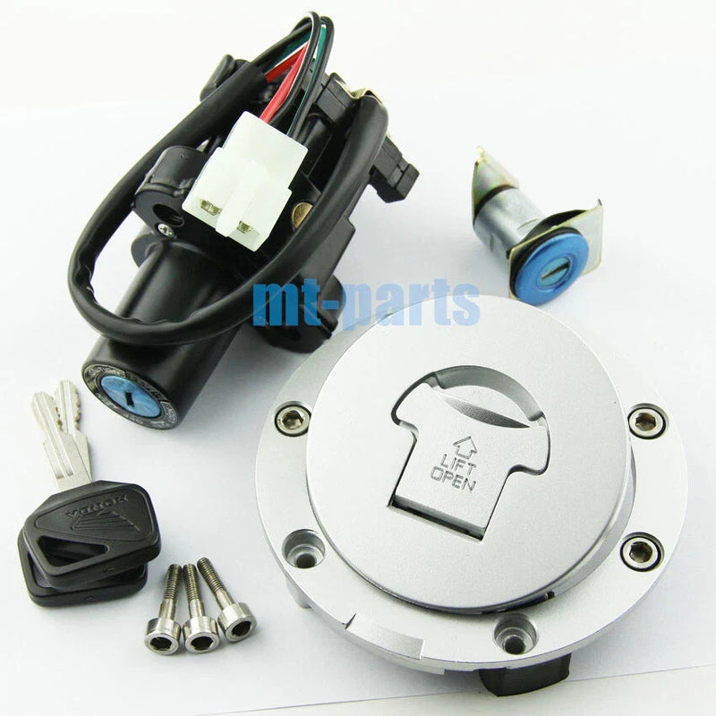 Honda CB900 CB919 Hornet Ignition Key Switch Fuel Cap Seat Lock Set (02-07)