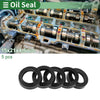 All Cars Oil Seal 5 Pcs Rotary Shaft Seal NBR Black 15x21x4.5mm