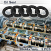 Vehicle Oil Seal 28x44x7mm 5 Pcs Rotary Shaft Seal TC Ring Nitrile Rubber