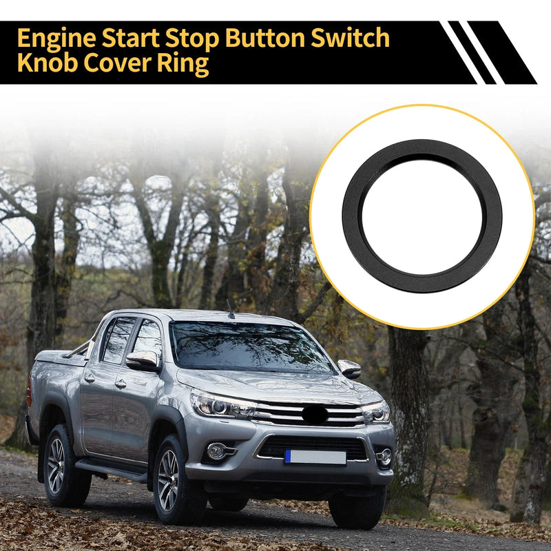 Toyota Tacoma (2016-2023) Black Engine Start Stop Button Cover Ring