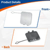 BMW 530i 540i M5 (2001-2006) Silver Tone Rear Tow Hook Cover
